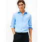 Tommy Hilfiger Overhemd Flex Flannel Solid Vessel Blue (MW0MW40469 - C1Z)
