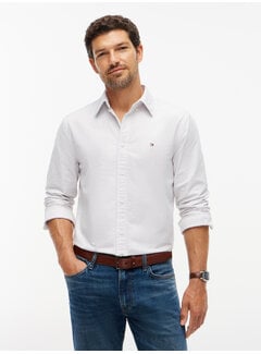 Tommy Hilfiger Tommy Hilfiger Overhemd Heritage Oxford Stripe Coastal Taupe (mw0mw36238 - 0AB)