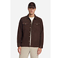 Overshirt Full Button Suede Look Dark Brown (33510903SN - 042)
