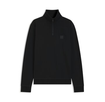 HUGO BOSS Orange Half Zip Sweater Zetrust Regular Fit Black (50468926 - 001)