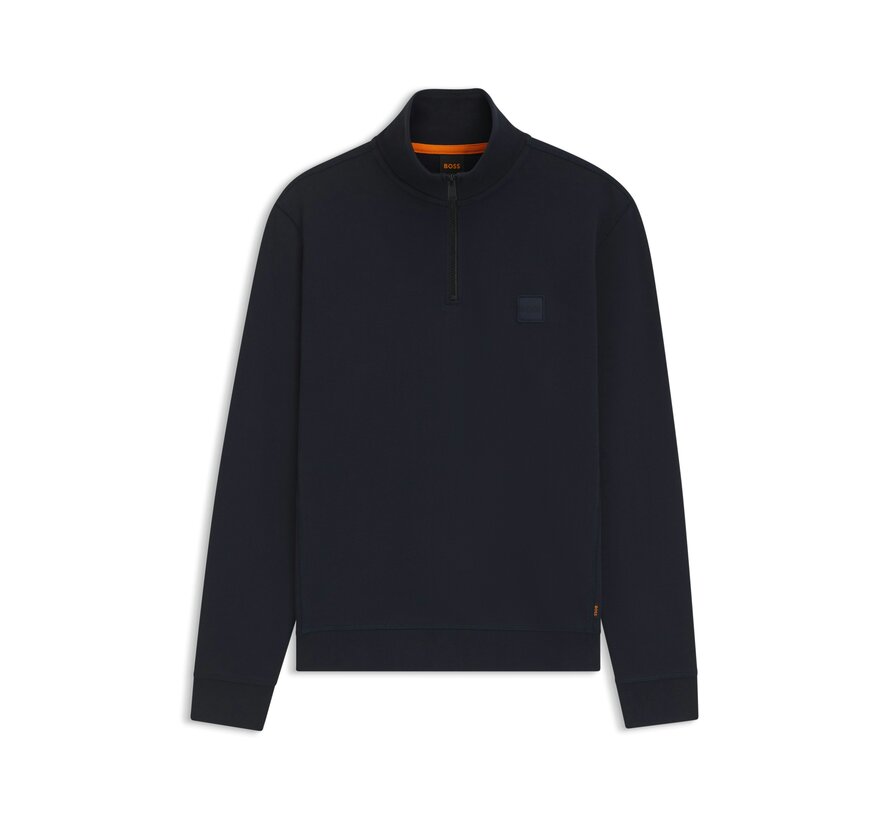 Orange Half Zip Sweater Zetrust Regular Fit Navy (50468926 - 404)