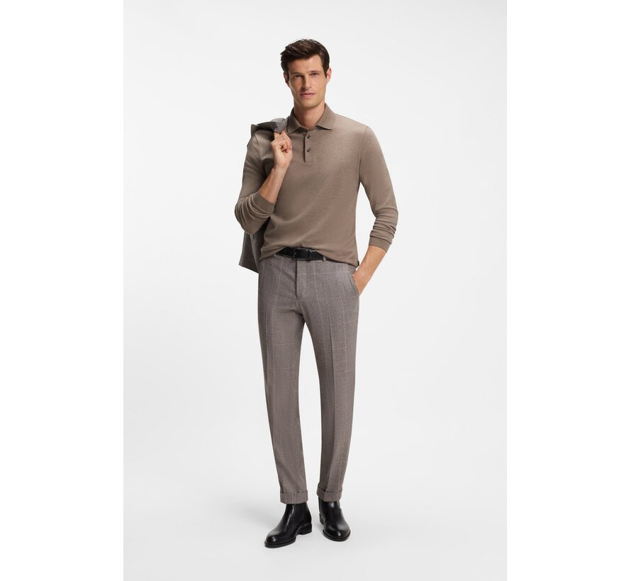Black Longsleeve Polo Pado Open Brown (50468392 - 240)
