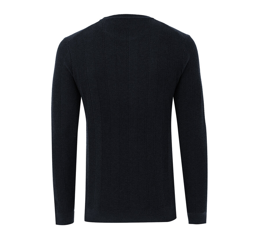Pullover Herringbone Jo Navy (TRKWKE143 - 803)