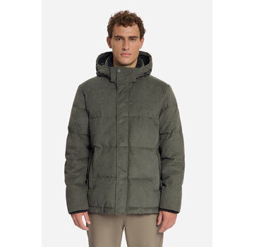 No Excess Winterjas Jacket Medium Length Corduroy Hooded Army (33630917SN - 053)