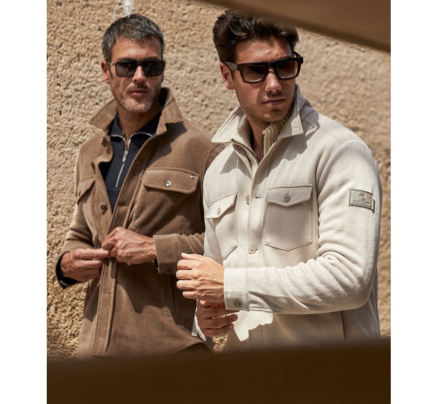 Blue Industry Shirt Jacket Stone (NAPOLI-W26-M42)
