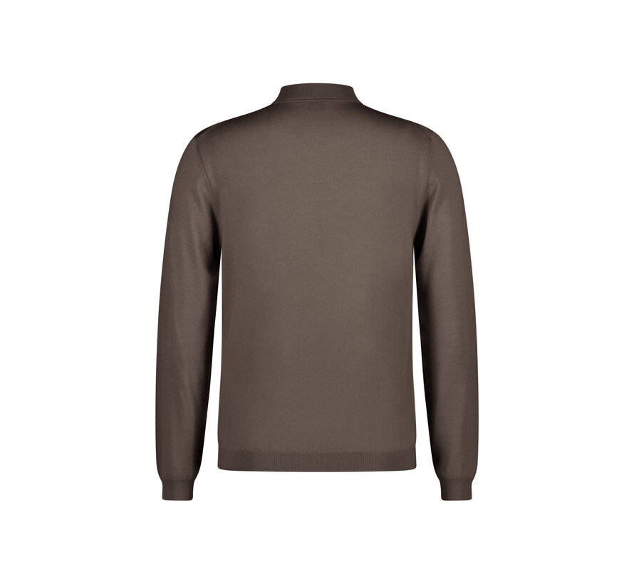 Roy Robson Pullover Mock Neck Wol Brown (091 17855 1304700 - A230)
