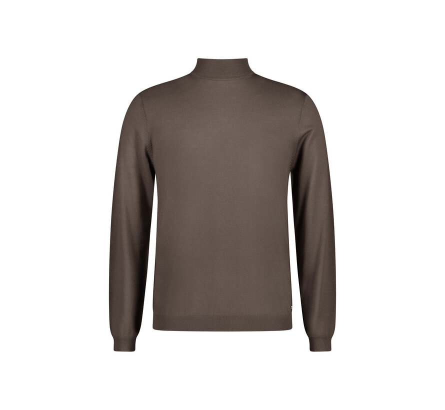 Roy Robson Pullover Mock Neck Wol Brown (091 17855 1304700 - A230)