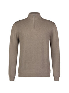 Roy Robson Pullover Half Zip Structure Brown (091 17879 1304900 - A230)