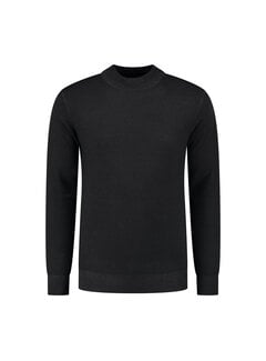 District Indigo Mockneck Pullover Merino/Stretch Black (7.22.508.502 - 020)