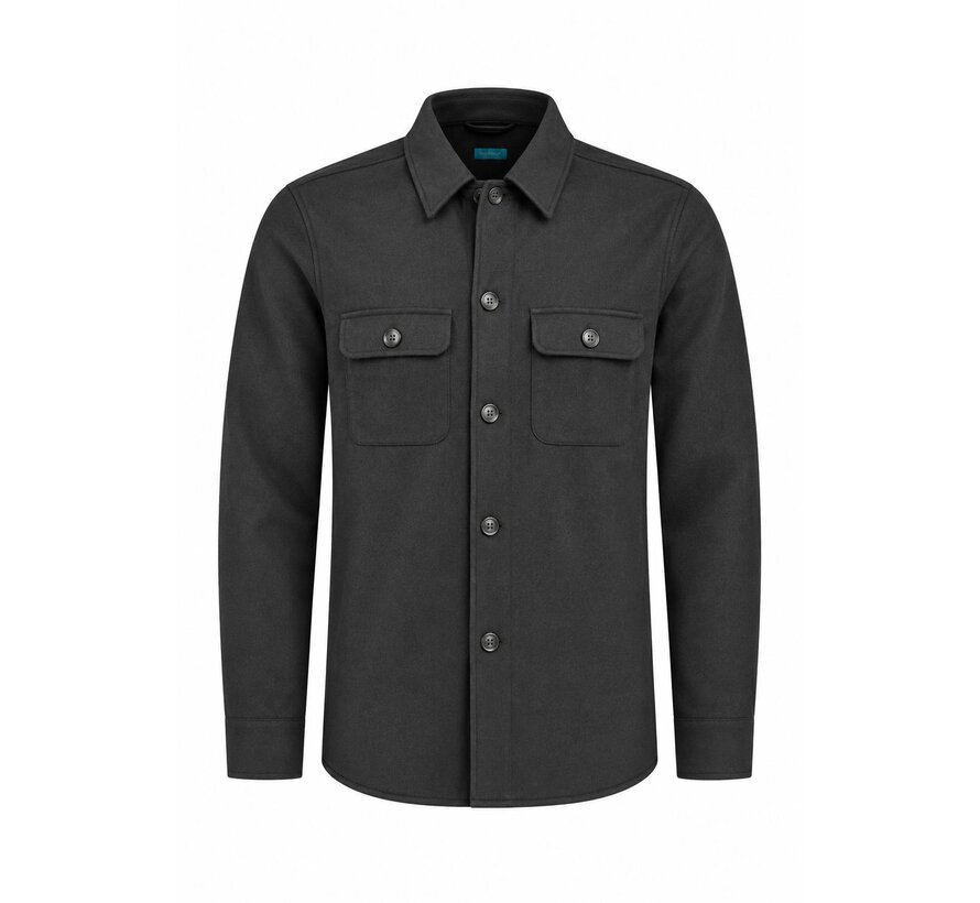 District Indigo Overshirt Wol Mix Black (7.52.040.756 - 020)