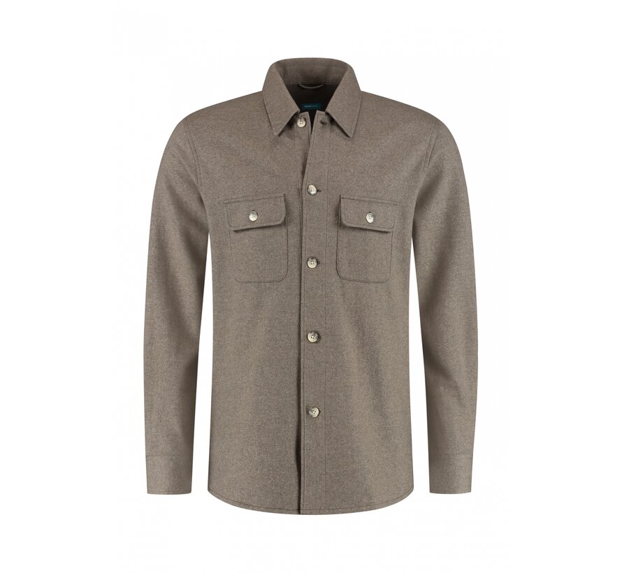 Overshirt Wol Mix Bruin (7.52.040.756 - 048)