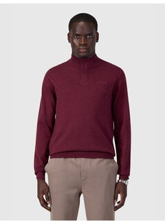 Pure Path Pure Path Pullover Half Zip Flat Knit Wine Red (26030807 - 107)