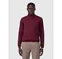 Pure Path Pullover Half Zip Flat Knit Wine Red (26030807 - 107)