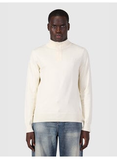 Pure Path Pure Path Pullover Half Zip Flat Knit Ecru (26030807 - 54)