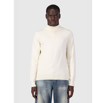 Pure Path Pure Path Pullover Half Zip Flat Knit Ecru (26030807 - 54)