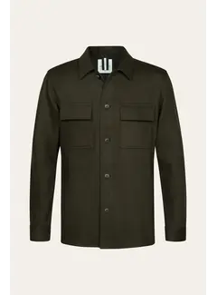 Profuomo Profuomo Overshirt Wolmix Knitted Dark Green (PPXF30001C)