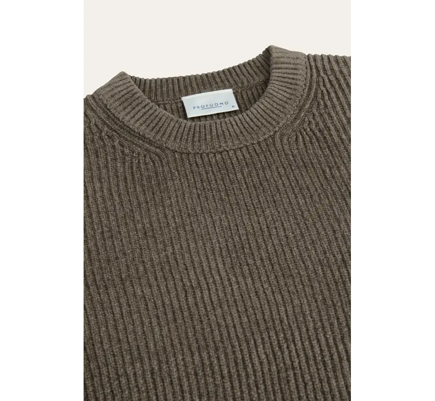 Profuomo Pullover Chenille Brown (PPXJ30034B)