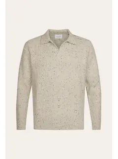 Profuomo Profuomo Longsleeve Polo Wol Donegal Sand (PPXJ30045A)