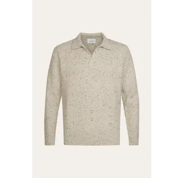 Profuomo Longsleeve Polo Wol Donegal Sand (PPXJ30045A)