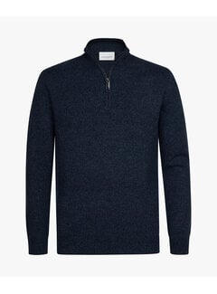 Profuomo Profuomo Trui Half Zip Wol Royal Mel. (PPXJ30047A)