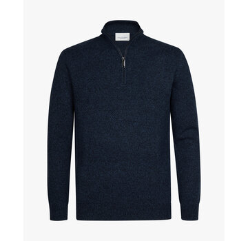 Profuomo Trui Half Zip Wol Royal Mel. (PPXJ30047A)