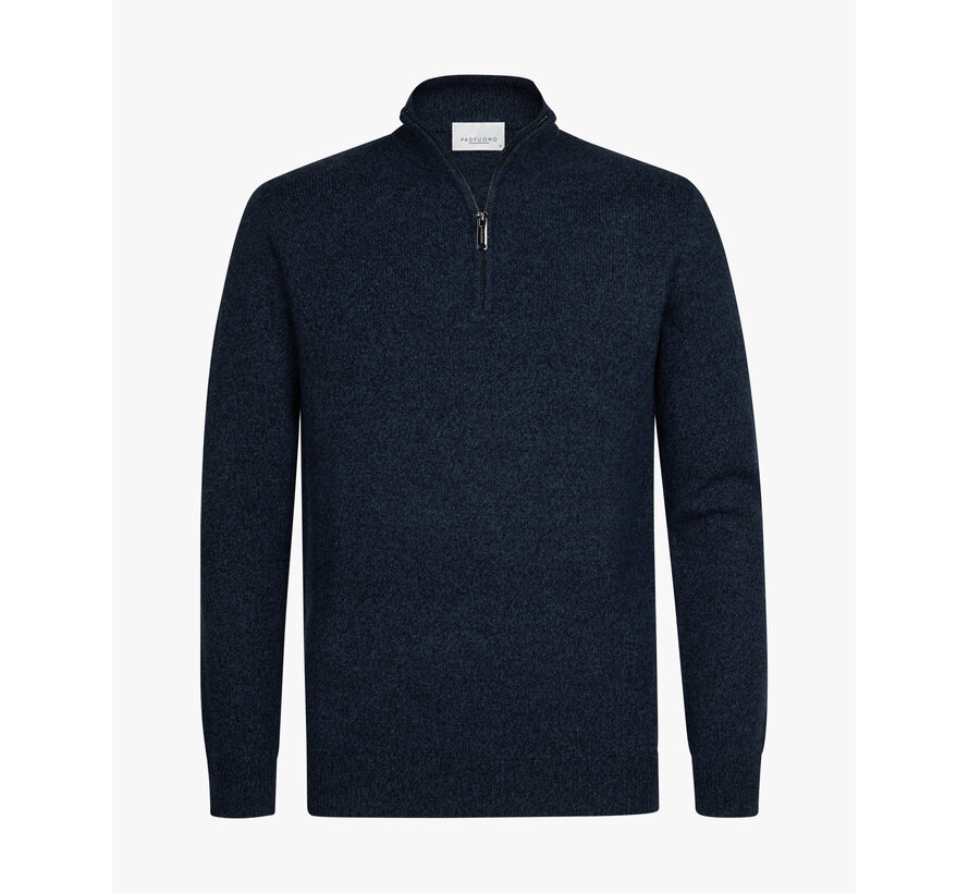 Profuomo Trui Half Zip Wol Royal Mel. (PPXJ30047A)
