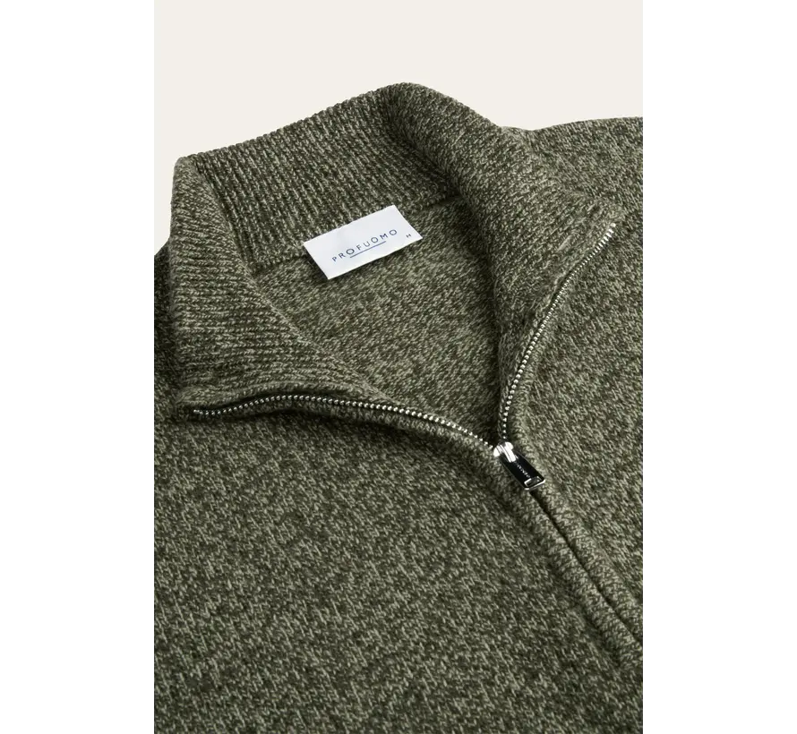 Profuomo Trui Half Zip Wol Dark Green (PPXJ30047D)