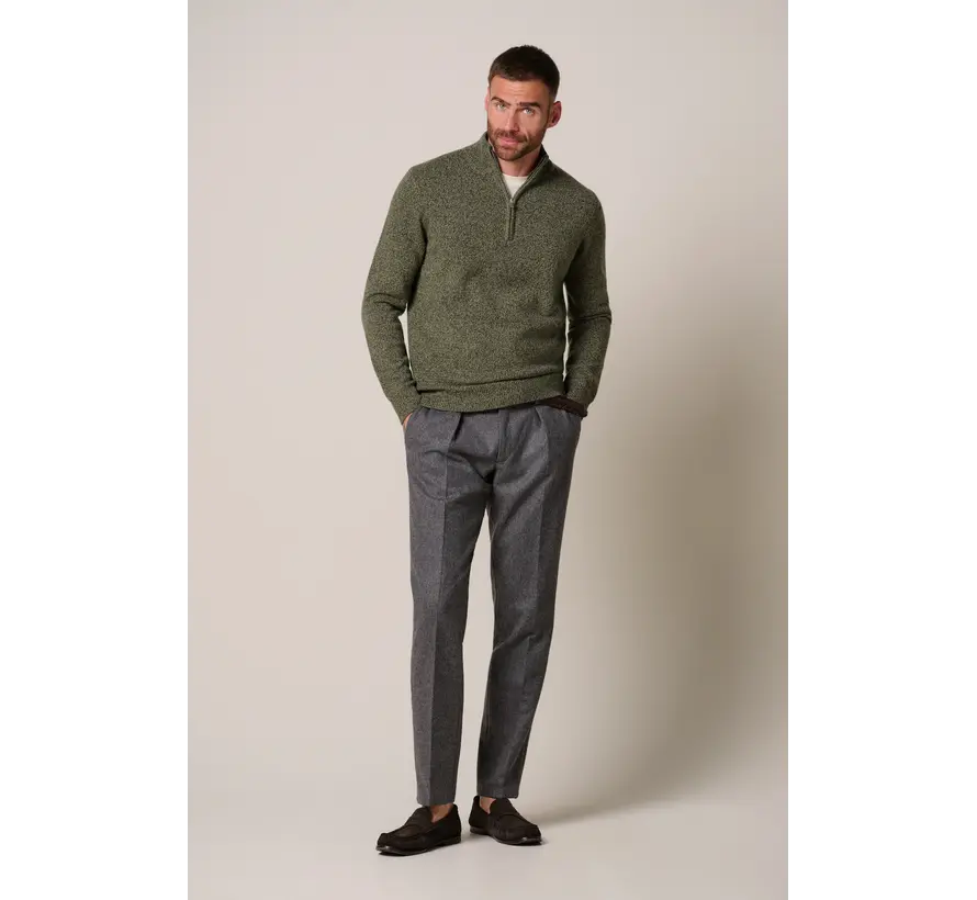 Profuomo Trui Half Zip Wol Dark Green (PPXJ30047D)
