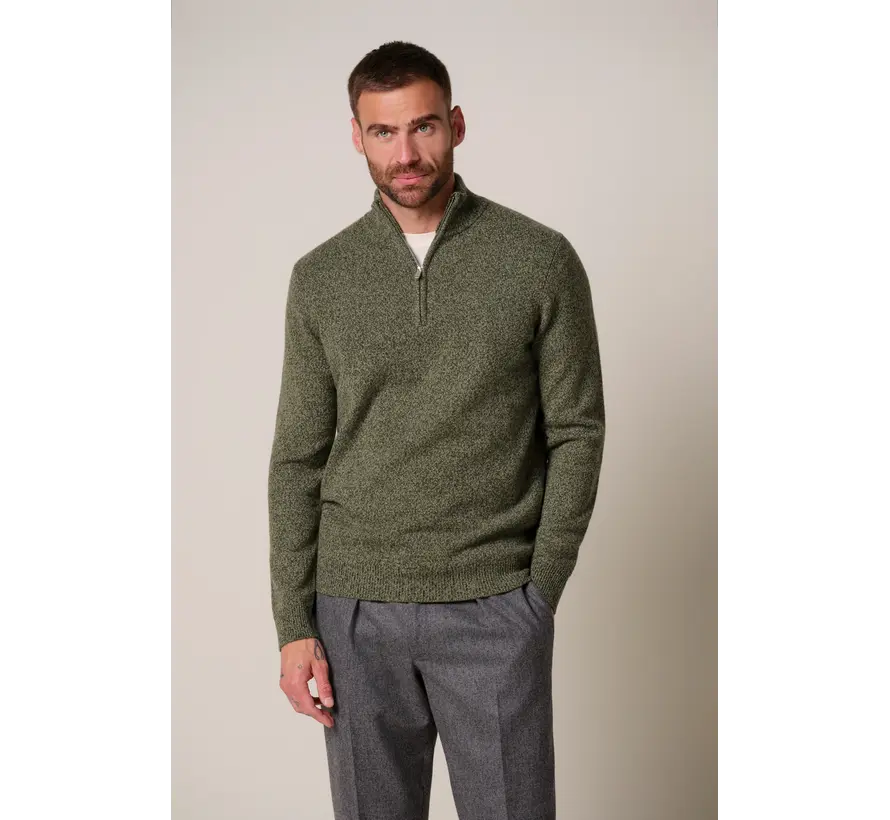 Profuomo Trui Half Zip Wol Dark Green (PPXJ30047D)
