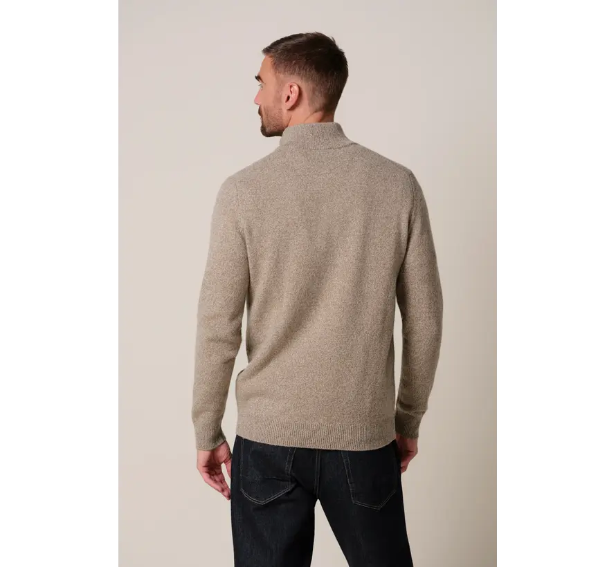 Profuomo Trui Half Zip Wol Beige (PPXJ30047E)