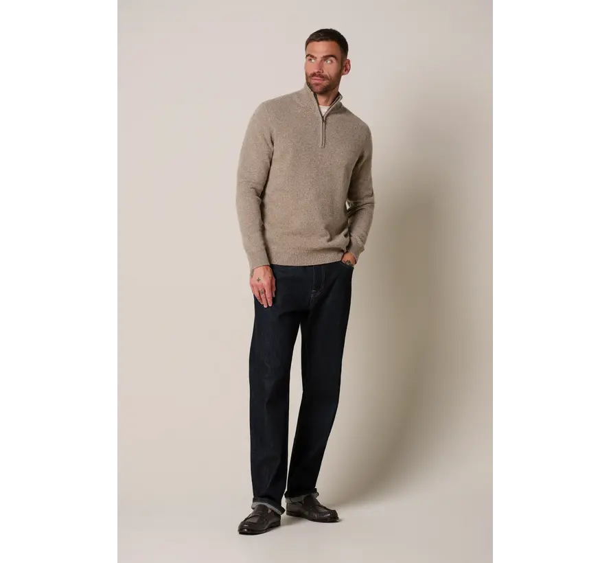 Profuomo Trui Half Zip Wol Beige (PPXJ30047E)