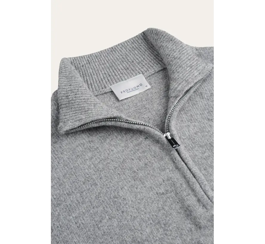 Profuomo Trui Half Zip Wol Grey (PPXJ30047C)