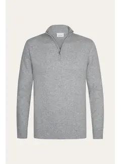 Profuomo Profuomo Trui Half Zip Wol Grey (PPXJ30047C)
