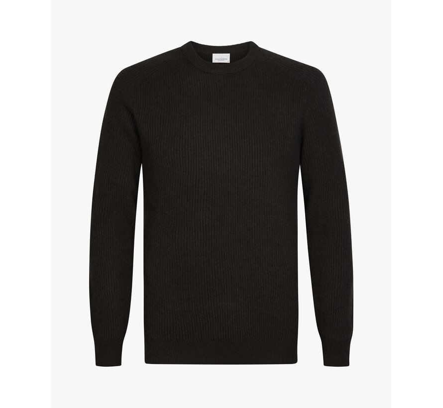 Profuomo Pullover Wol Dark Brown (PPXJ30057D)
