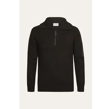 Profuomo Trui Half Zip Wol Dark Brown (PPXJ30058F)