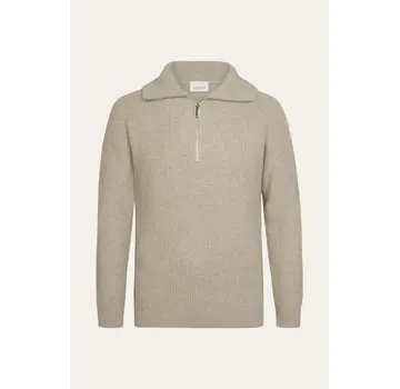 Profuomo Trui Half Zip Wol Beige (PPXJ30058G)