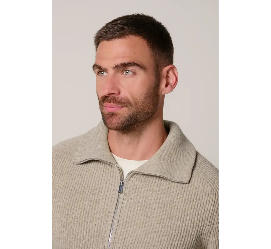 Profuomo Trui Half Zip Wol Beige (PPXJ30058G)