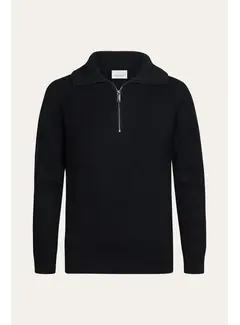 Profuomo Profuomo Trui Half Zip Wol Navy (PPXJ30058A)