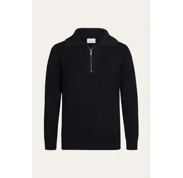 Profuomo Trui Half Zip Wol Navy (PPXJ30058A)