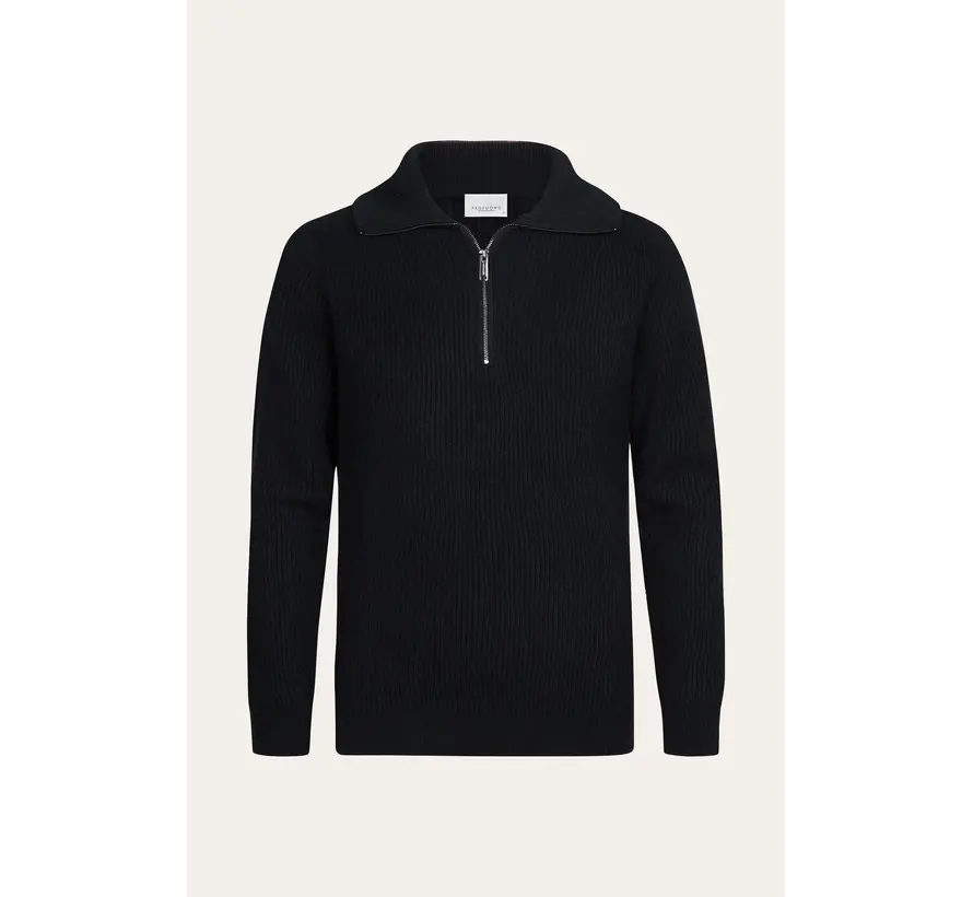 Profuomo Trui Half Zip Wol Navy (PPXJ30058A)