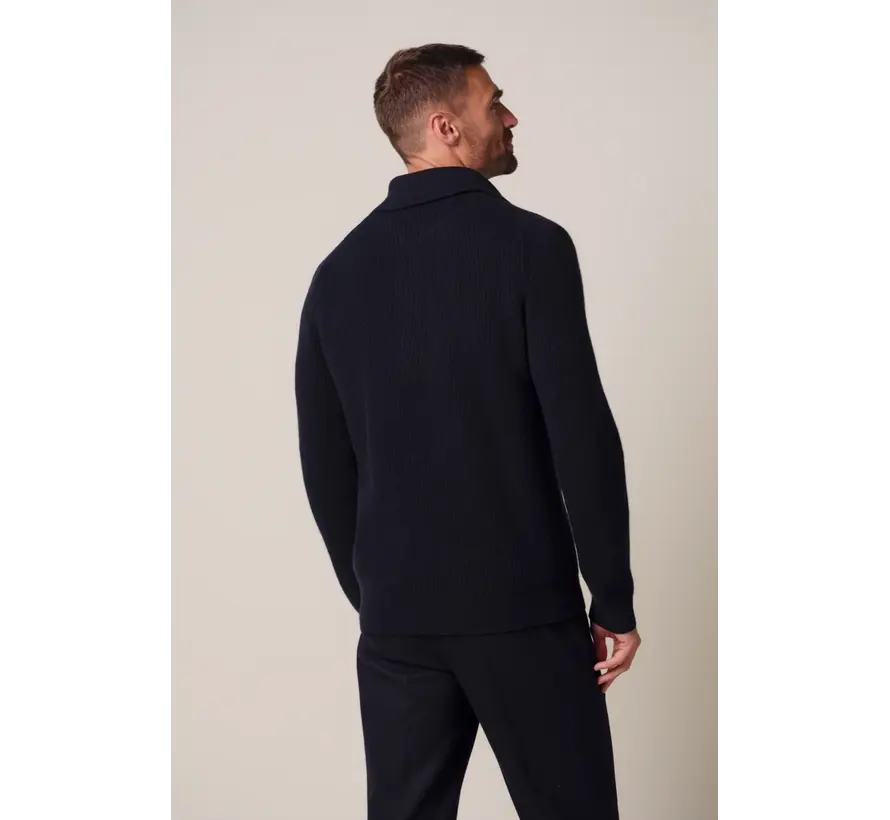 Profuomo Trui Half Zip Wol Navy (PPXJ30058A)