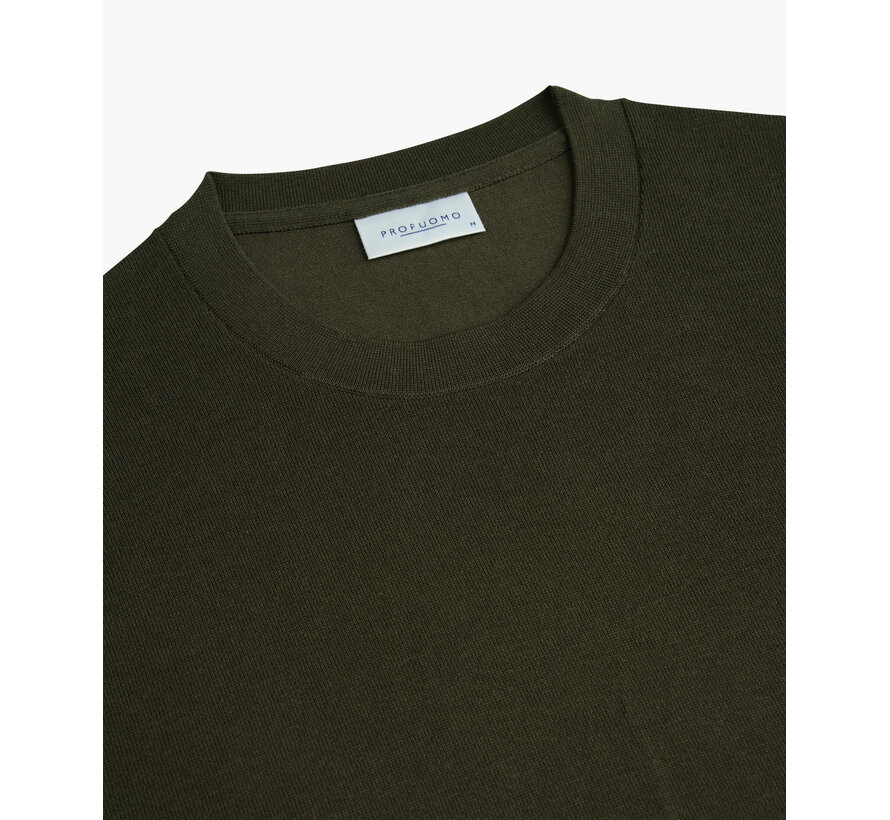 Profuomo Pullover Crew Neck Dark Green (PPXJ30001C)