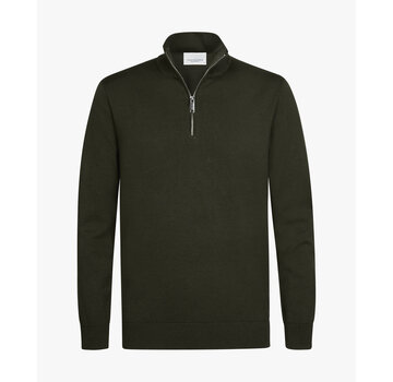 Profuomo Half Zip Pullover Dark Green (PPXJ30002C)