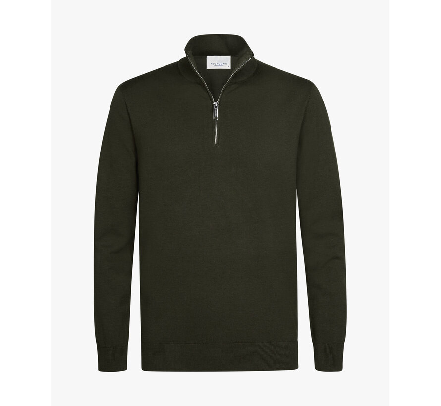 Profuomo Half Zip Pullover Dark Green (PPXJ30002C)