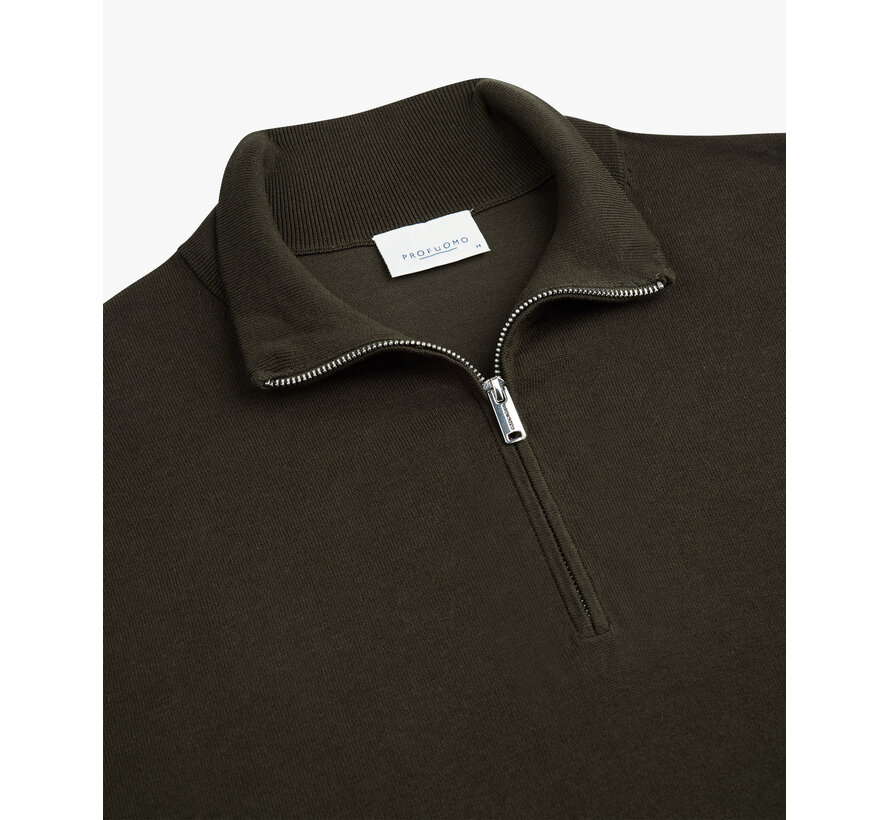 Profuomo Half Zip Pullover Dark Green (PPXJ30002C)