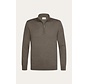 Profuomo Half Zip Pullover Merino Wol Brown (PPXJ30025D)