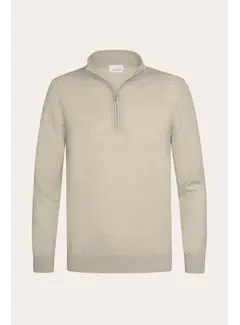 Profuomo Profuomo Half Zip Pullover Wol Beige (PP2J00014D)