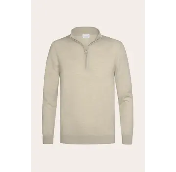 Profuomo Half Zip Pullover Wol Beige (PP2J00014D)