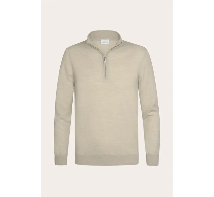 Profuomo Half Zip Pullover Wol Beige (PP2J00014D)