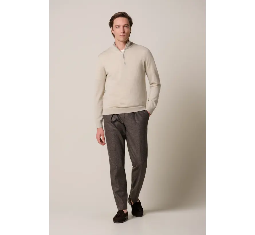 Profuomo Half Zip Pullover Wol Beige (PP2J00014D)